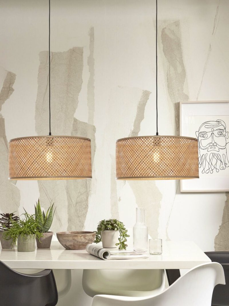 Metalen bamboe naturel boheemse hanglamp GOOD&MOJO Java - Afbeelding 5