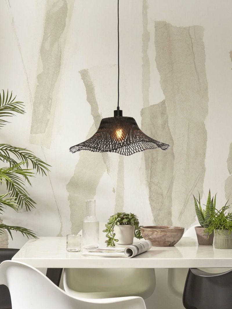 Metalen bamboe zwarte hanglamp boheems GOOD&MOJO Ibiza - Afbeelding 2