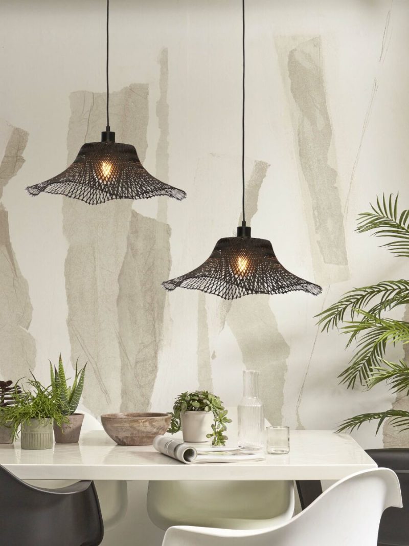 Metalen bamboe zwarte hanglamp boheems GOOD&MOJO Ibiza - Afbeelding 5
