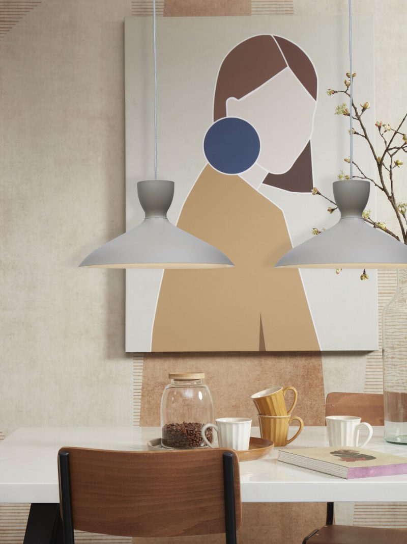 Metalen grijze hanglamp retro It's About RoMi Hanover - Afbeelding 5