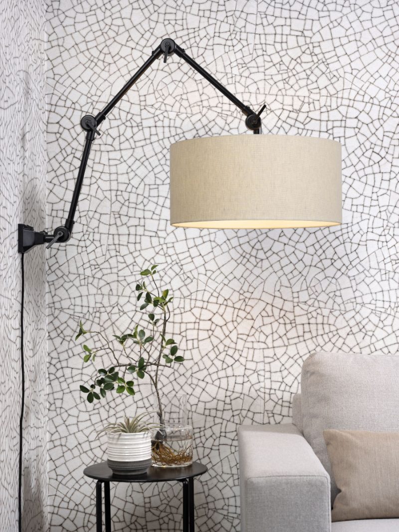 Metalen grijze retro wandlamp It's About RoMi Amsterdam - Afbeelding 5
