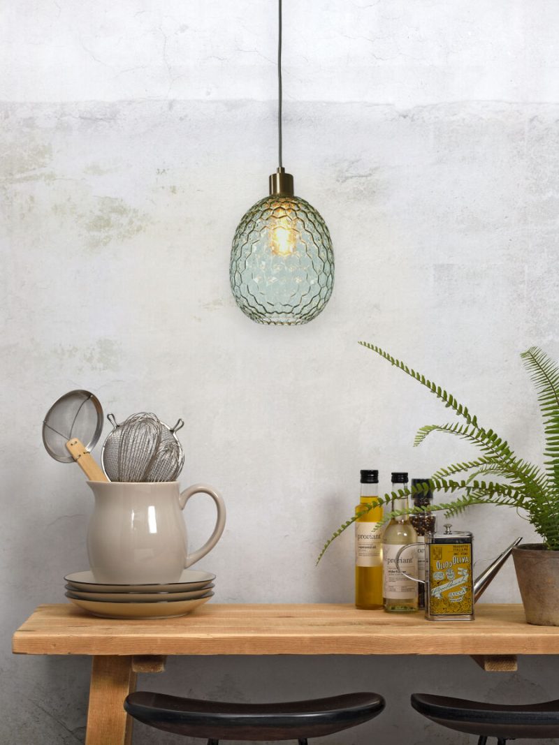 Metalen groen glazen hanglamp klassiek It's About RoMi Venice - Afbeelding 12