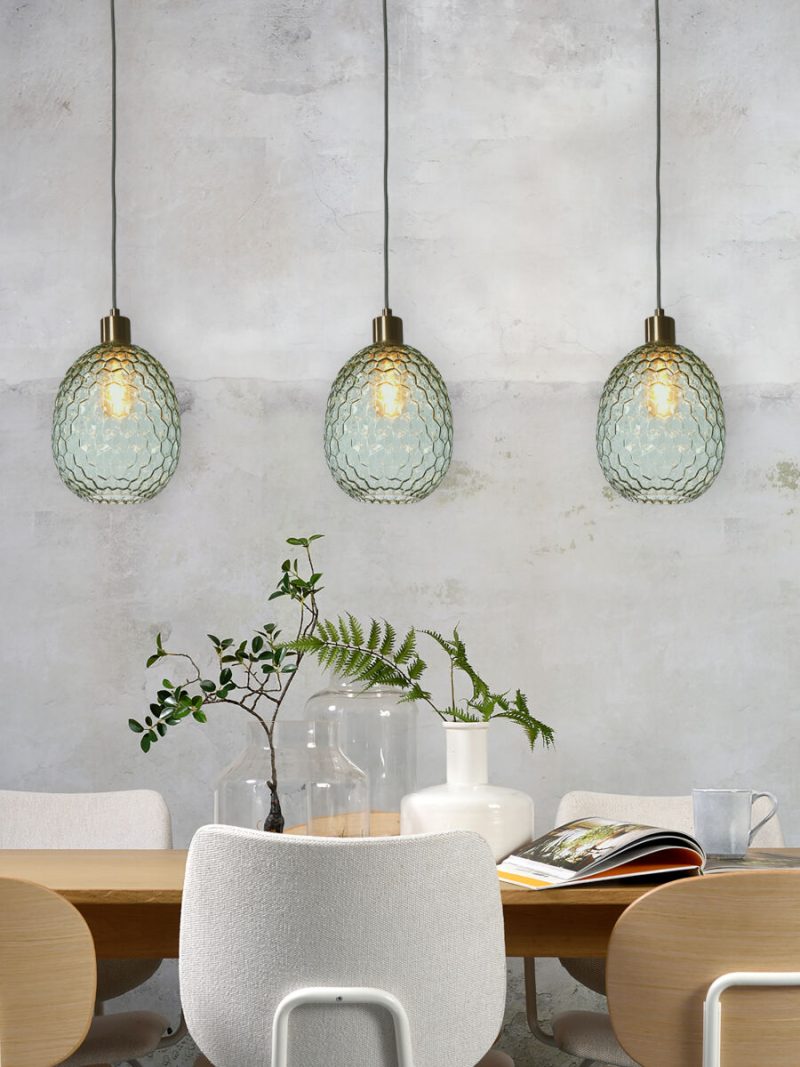 Metalen groen glazen hanglamp klassiek It's About RoMi Venice - Afbeelding 9