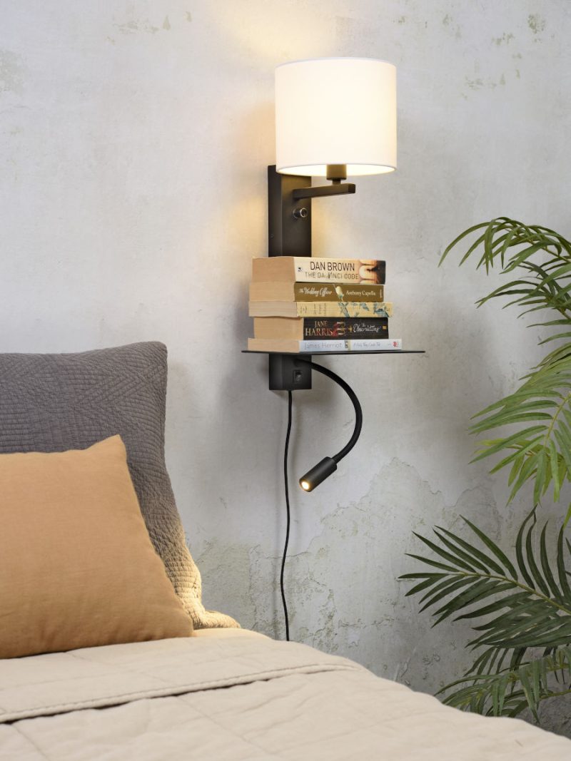 Metalen katoenen witte moderne wandlamp It's About RoMi Florence - Afbeelding 2