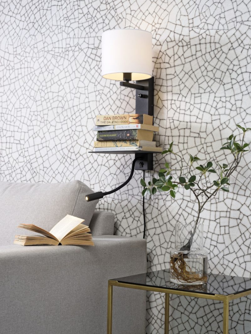 Metalen katoenen witte moderne wandlamp It's About RoMi Florence - Afbeelding 5