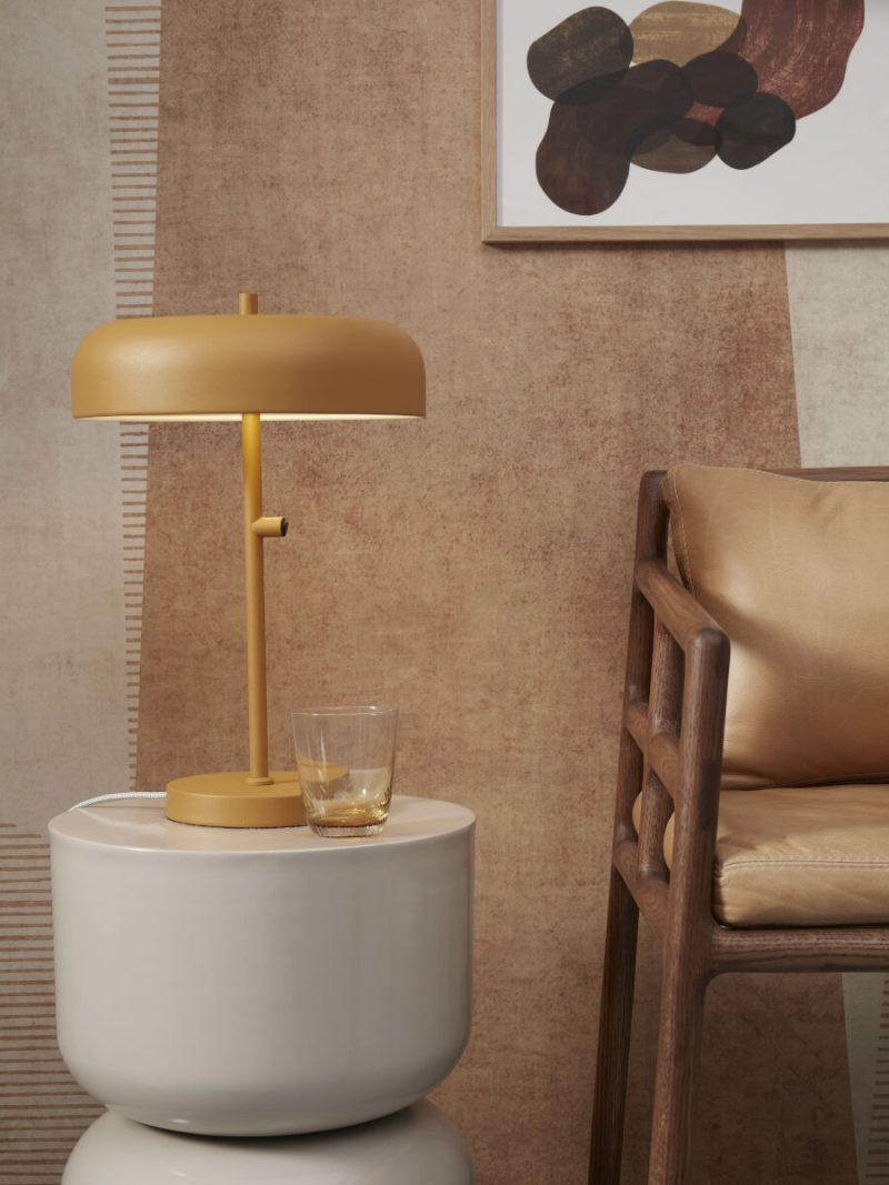 Metalen retro oranje tafellamp It's About RoMi Porto - Afbeelding 2