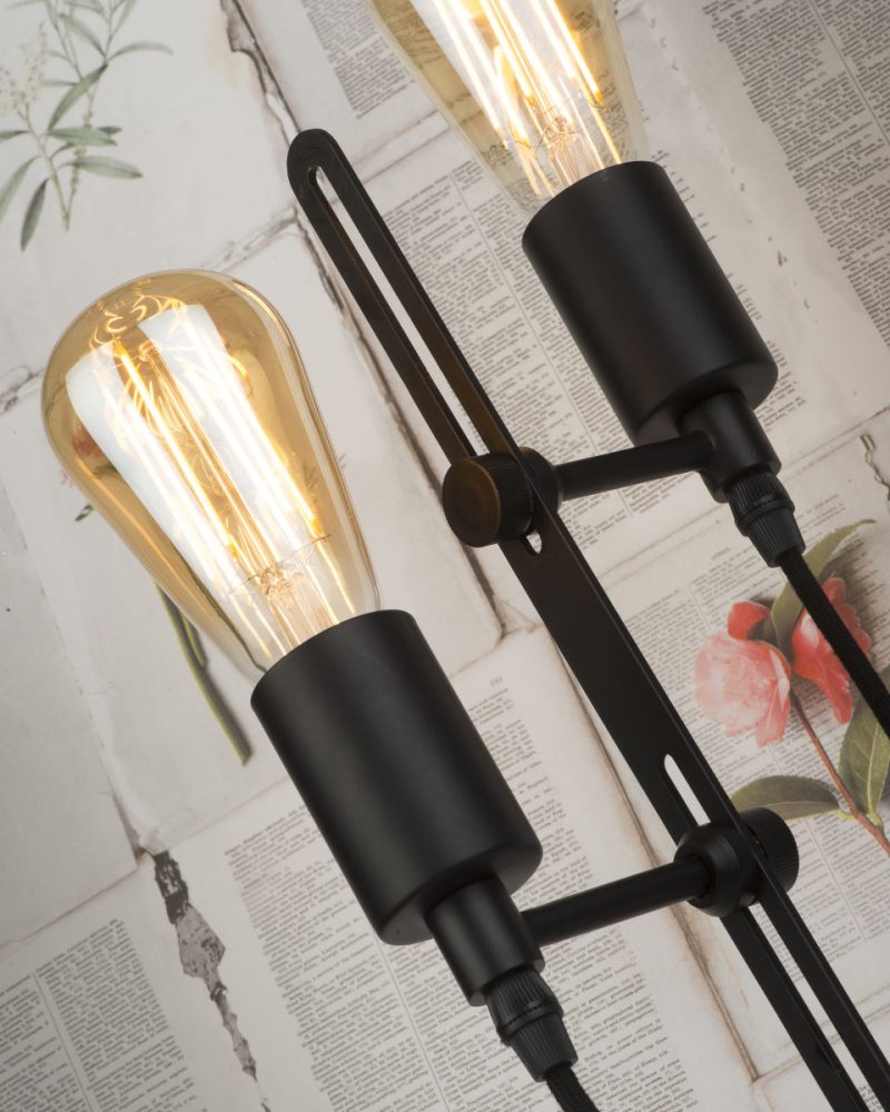 Metalen retro vloerlamp zwart It's About RoMi Seattle - Afbeelding 4