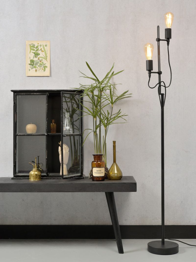 Metalen retro vloerlamp zwart It's About RoMi Seattle - Afbeelding 5