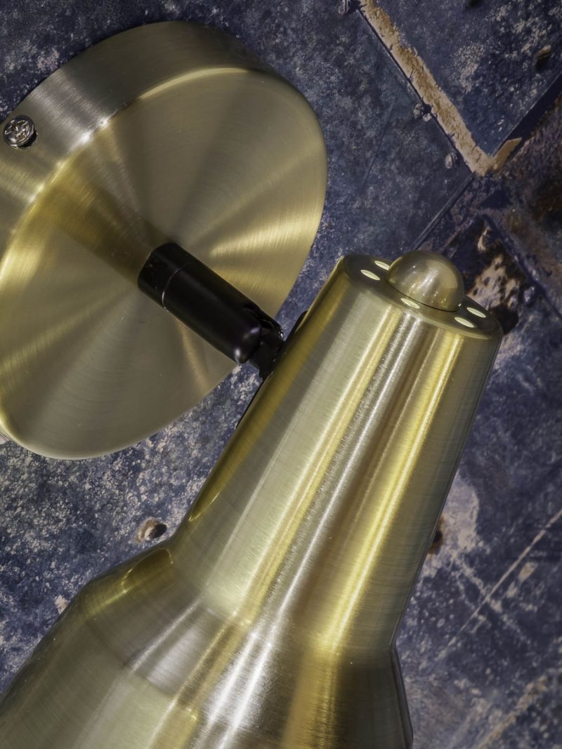 Metalen retro wandlamp goud It's About RoMi Valencia - Afbeelding 4