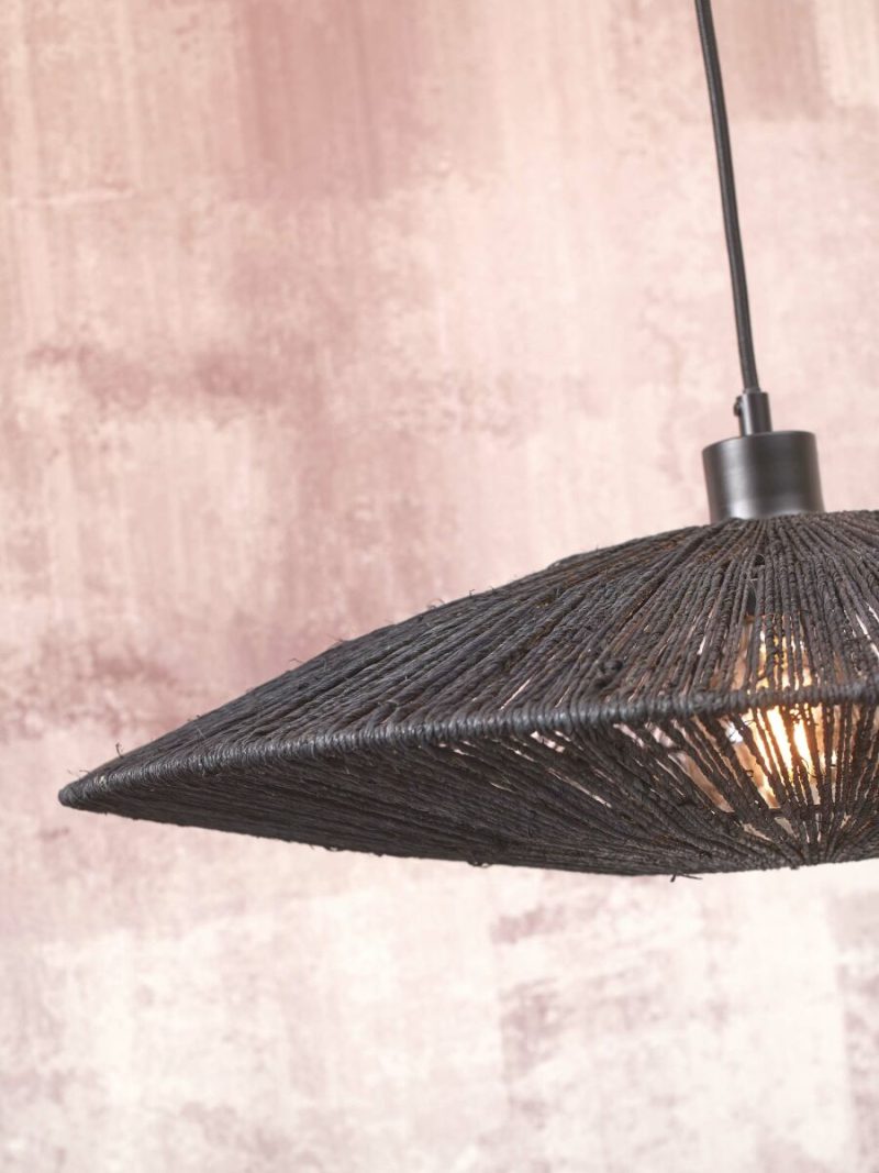 Metalen rieten zwarte hanglamp boheems GOOD&MOJO Iguazu - Afbeelding 6