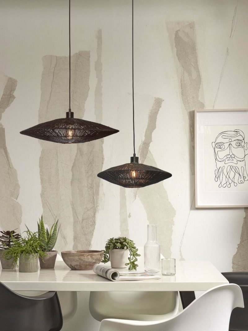 Metalen rieten zwarte hanglamp boheems GOOD&MOJO Iguazu - Afbeelding 9