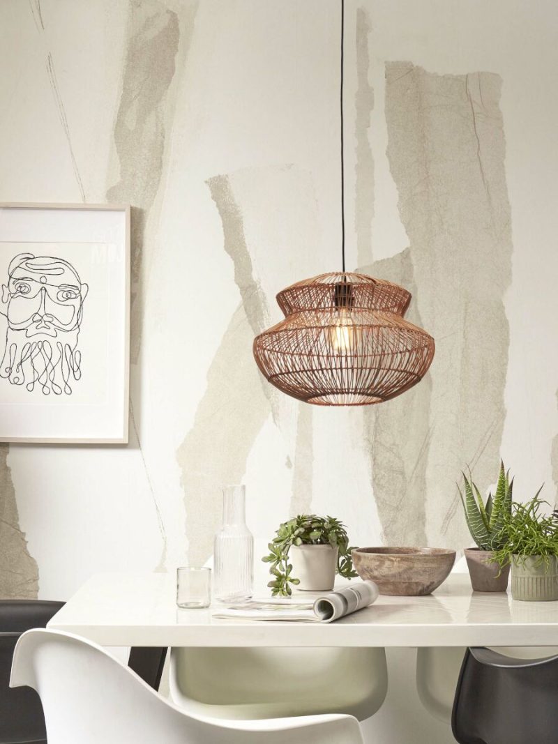 Metalen rotan naturel bohemian hanglamp GOOD&MOJO Zanzibar - Afbeelding 2