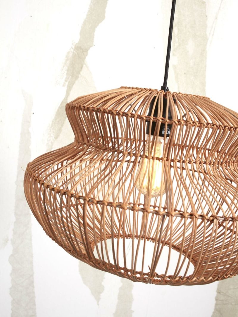 Metalen rotan naturel bohemian hanglamp GOOD&MOJO Zanzibar - Afbeelding 7