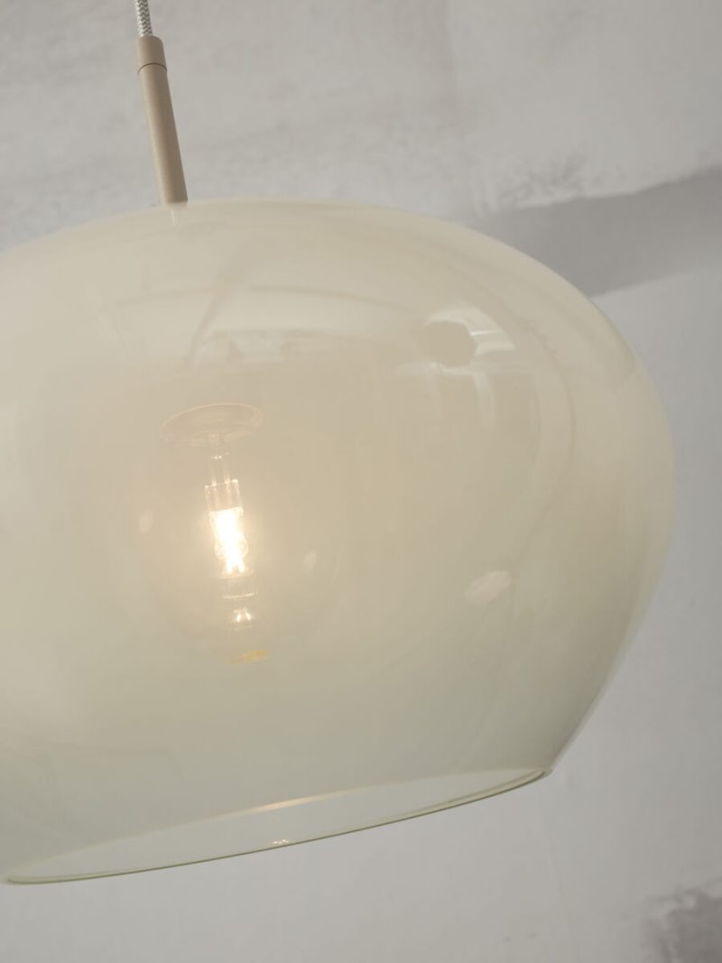 Moderne metaal glazen hanglamp wit It's About RoMi Bologna - Afbeelding 6