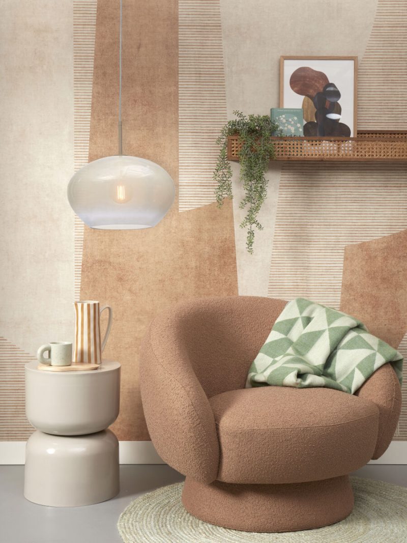 Moderne metaal glazen hanglamp wit It's About RoMi Bologna - Afbeelding 10