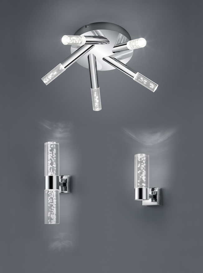 Glazen wandlamp