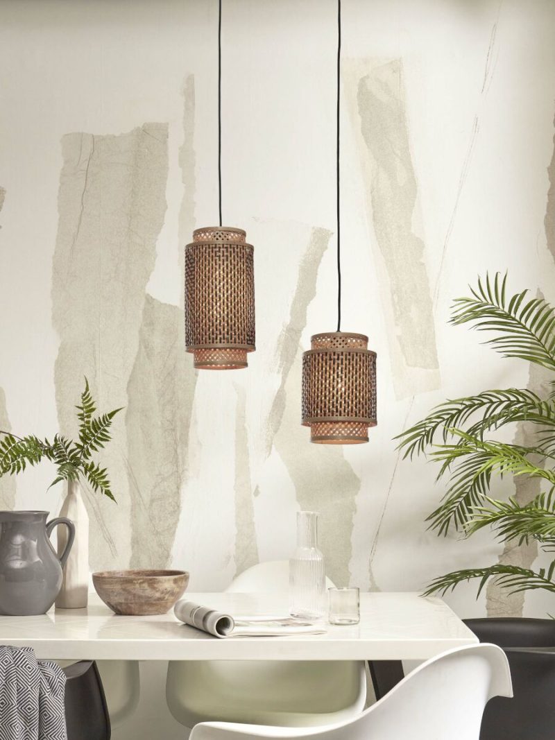 Naturel bamboe boheems hanglamp GOOD&MOJO Bhutan - Afbeelding 9