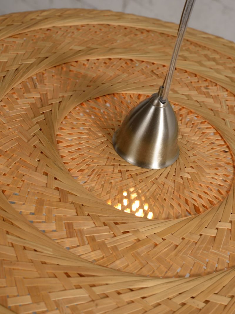 Naturel bamboe bohemian hanglamp GOOD&MOJO Palawan - Afbeelding 4