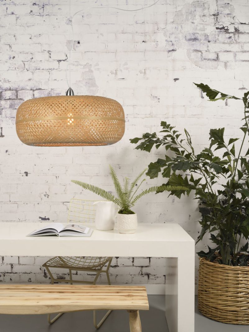 Naturel bamboe bohemian hanglamp GOOD&MOJO Palawan - Afbeelding 5