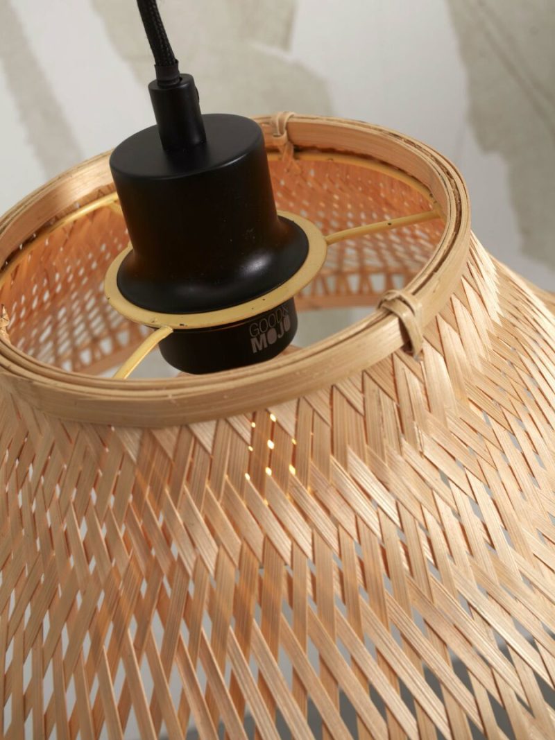 Naturel bamboe bohemian hanglamp metaal GOOD&MOJO Tahiti - Afbeelding 3