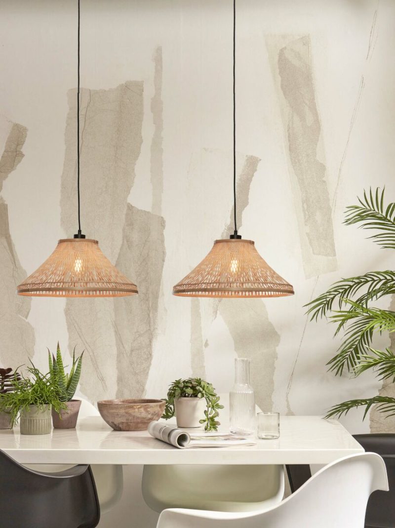 Naturel bamboe bohemian hanglamp metaal GOOD&MOJO Tahiti - Afbeelding 5