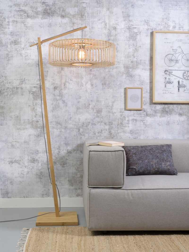 Naturel bamboe bohemian vloerlamp GOOD&MOJO Bromo - Afbeelding 2