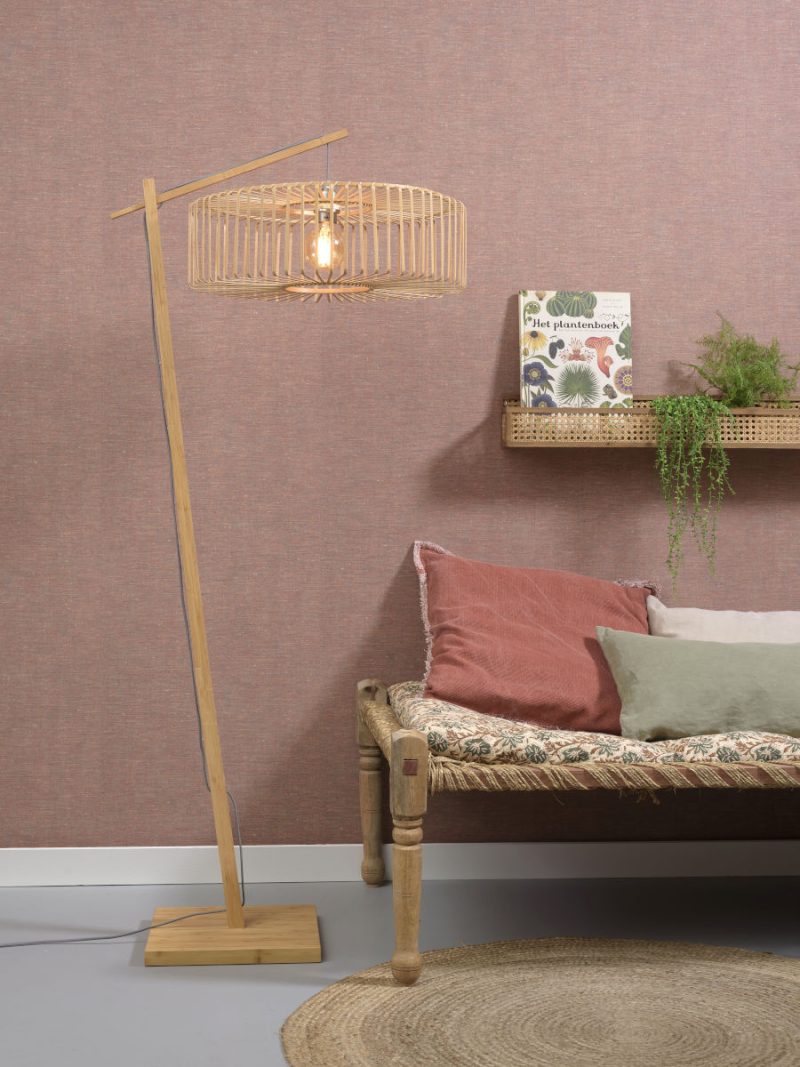 Naturel bamboe bohemian vloerlamp GOOD&MOJO Bromo - Afbeelding 4