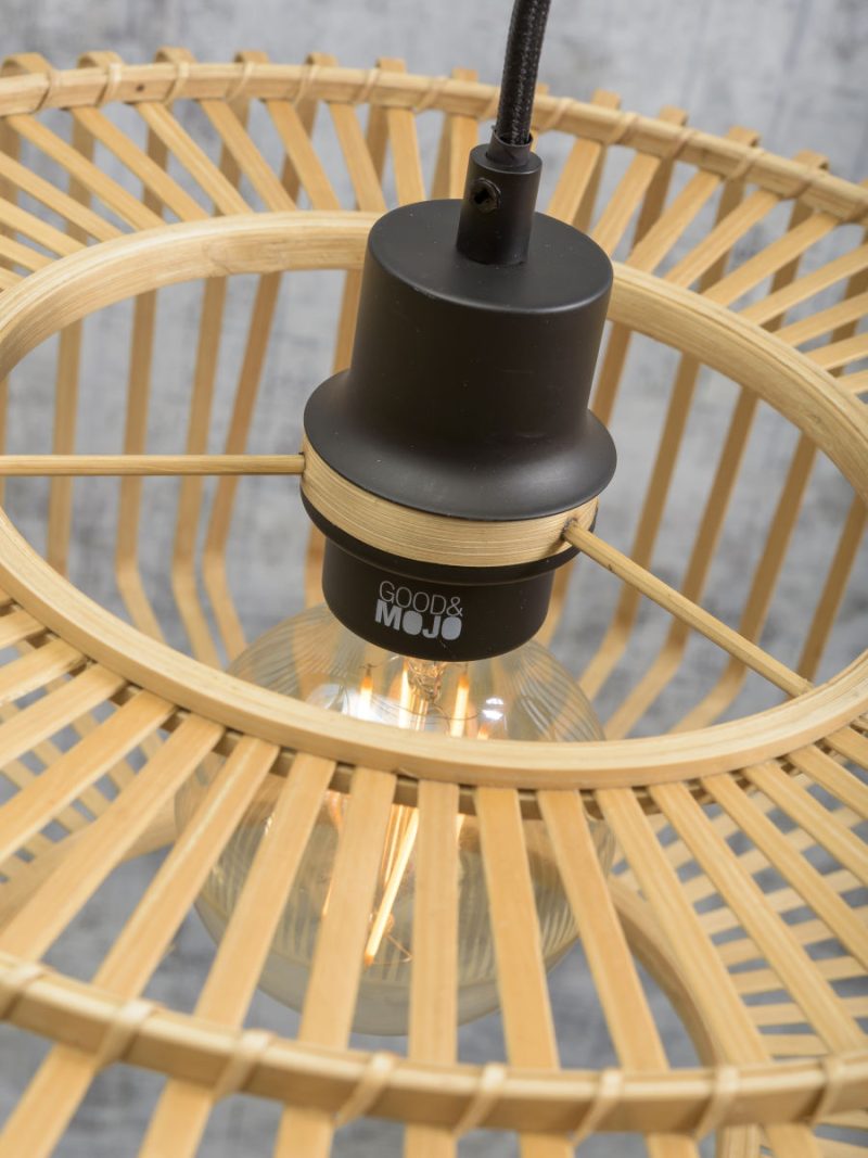 Naturel bamboe bohemian vloerlamp GOOD&MOJO Bromo - Afbeelding 10