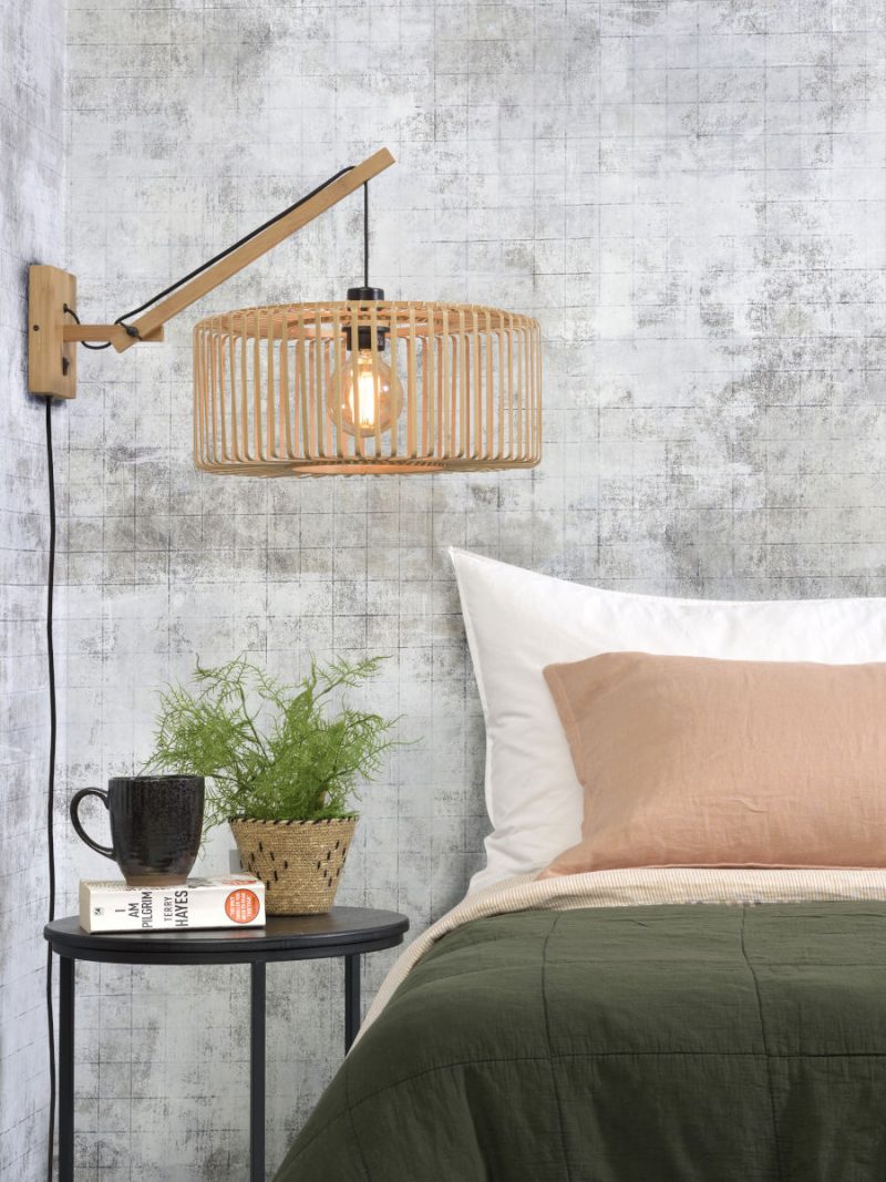 Naturel bamboe bohemian wandlamp GOOD&MOJO Bromo - Afbeelding 5