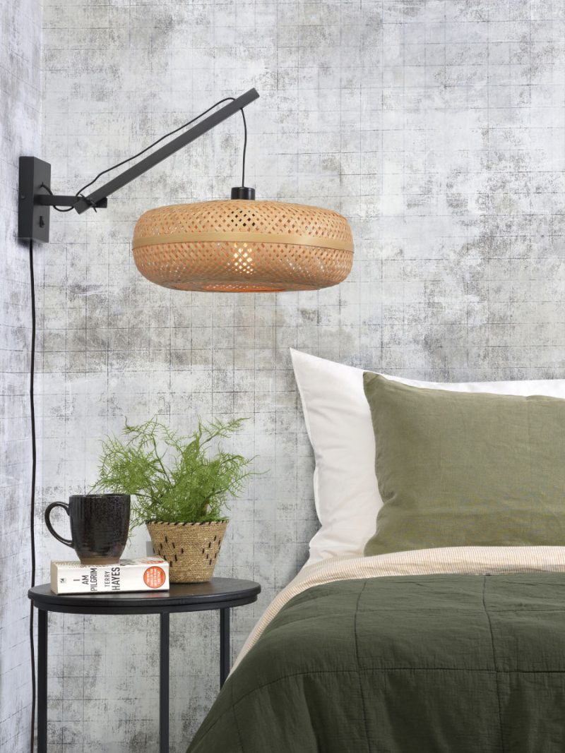 Naturel bamboe bohemian wandlamp GOOD&MOJO Palawan - Afbeelding 5