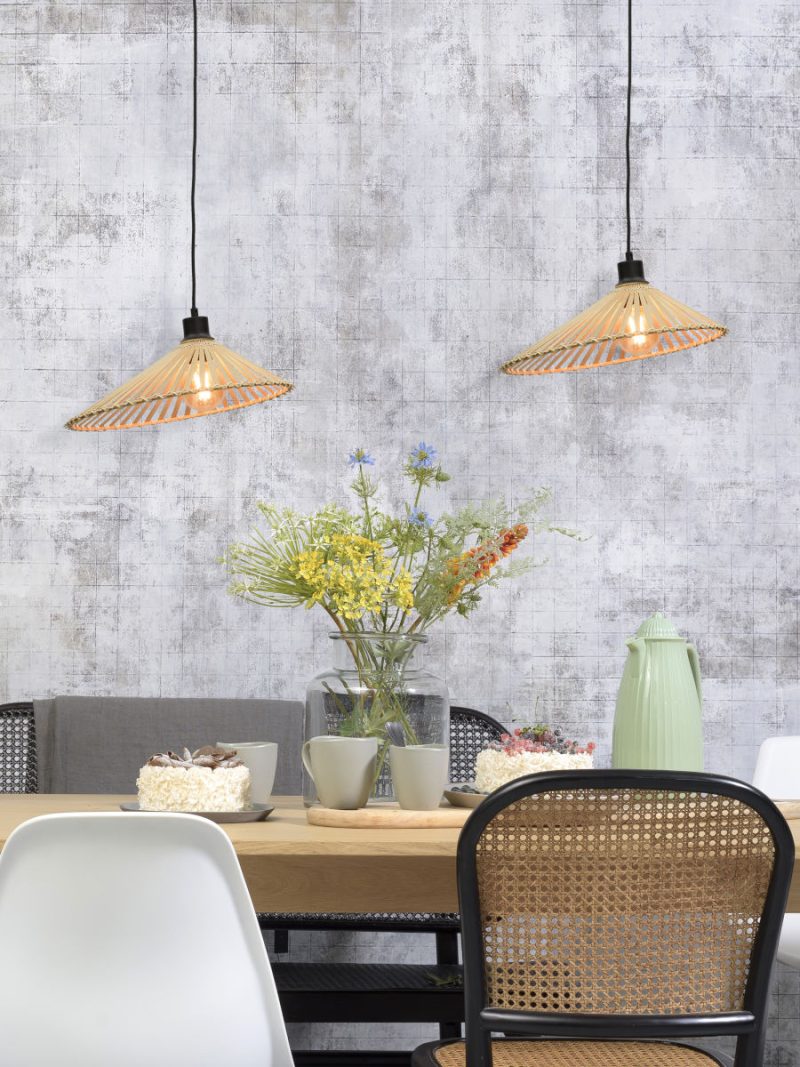 Naturel-bamboe bohemian zwarte hanglamp GOOD&MOJO Bromo - Afbeelding 5