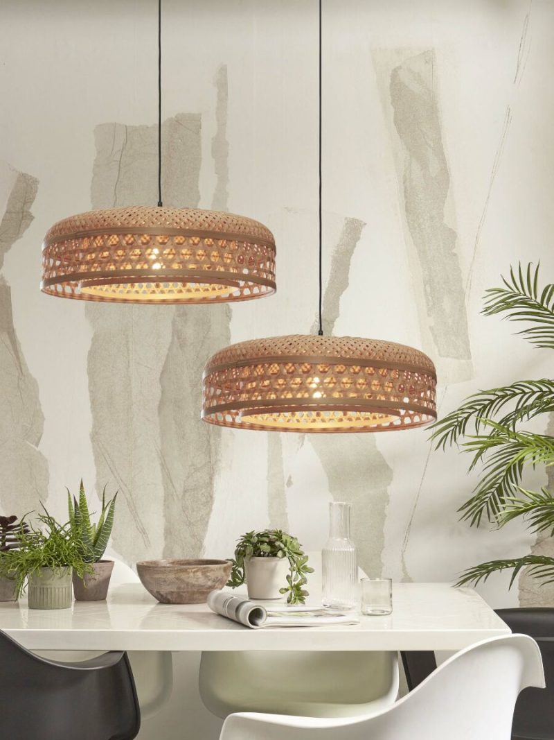 Naturel bamboe bohemien ronde hanglamp GOOD&MOJO Ubud - Afbeelding 5
