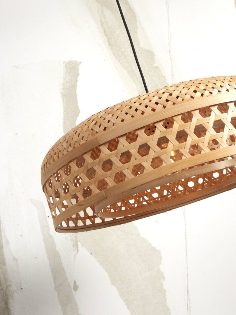 Naturel bamboe bohemien ronde hanglamp GOOD&MOJO Ubud - Afbeelding 6