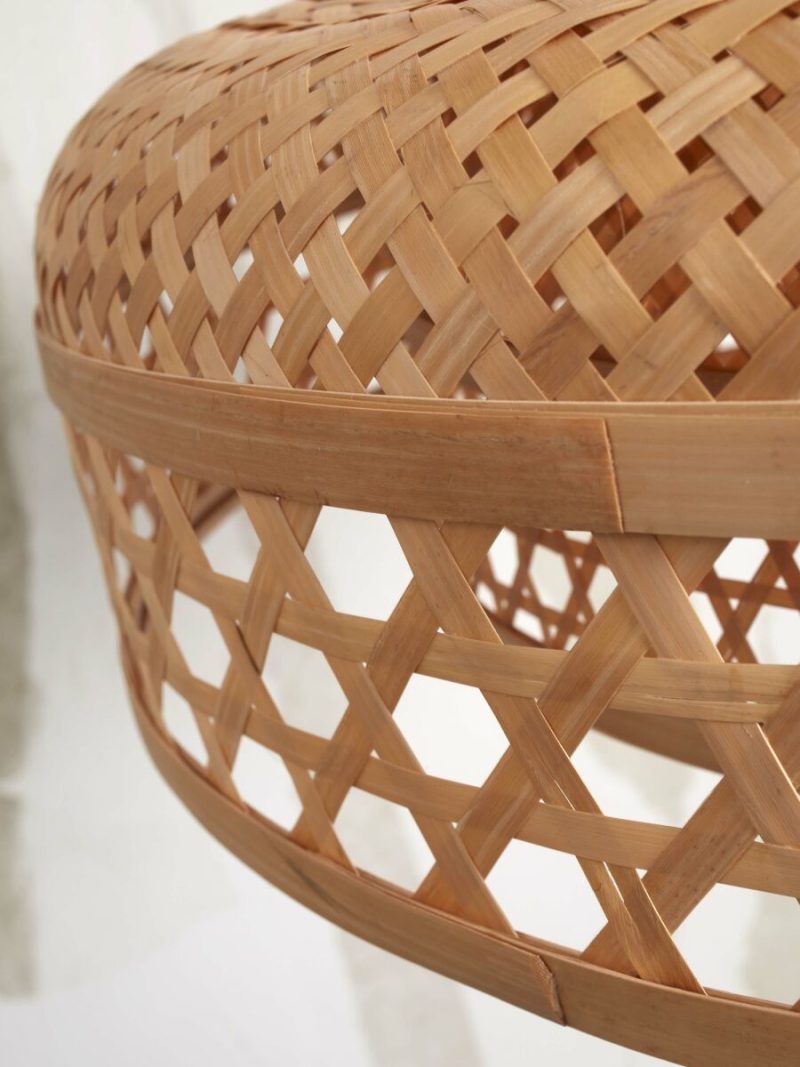 Naturel bamboe bohemien ronde hanglamp GOOD&MOJO Ubud - Afbeelding 8