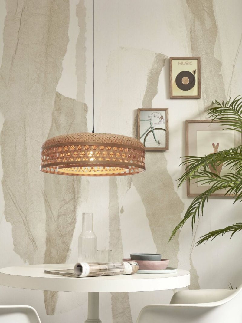 Naturel bamboe bohemien ronde hanglamp GOOD&MOJO Ubud - Afbeelding 10