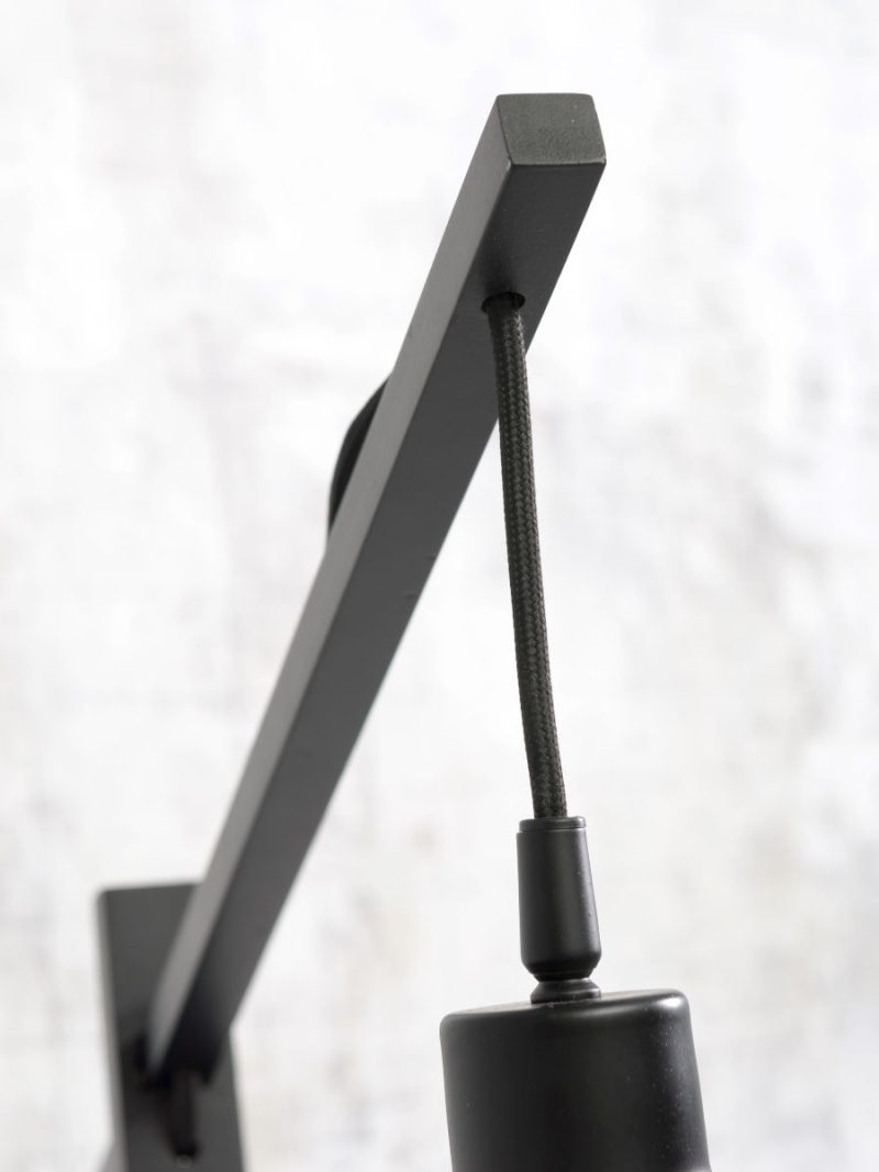 Naturel-bamboe bohemien vloerlamp zwart GOOD&MOJO Cango - Afbeelding 8