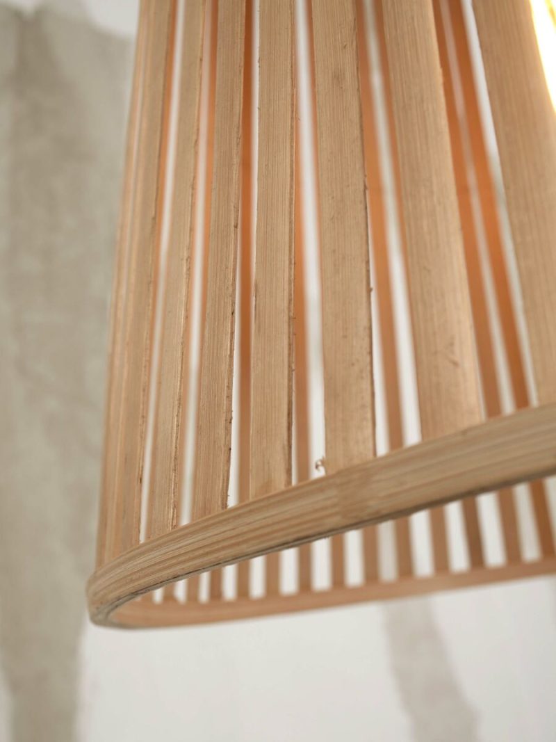 Naturel bamboe hanglamp conisch GOOD&MOJO Merapi - Afbeelding 4