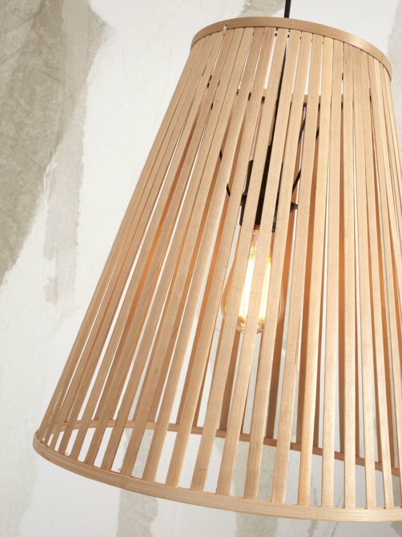 Naturel bamboe hanglamp conisch GOOD&MOJO Merapi - Afbeelding 6