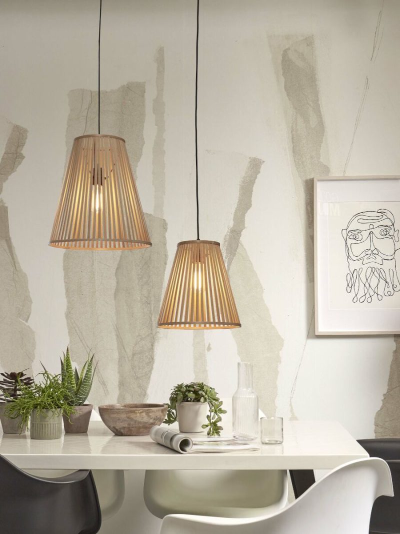 Naturel bamboe hanglamp conisch GOOD&MOJO Merapi - Afbeelding 10