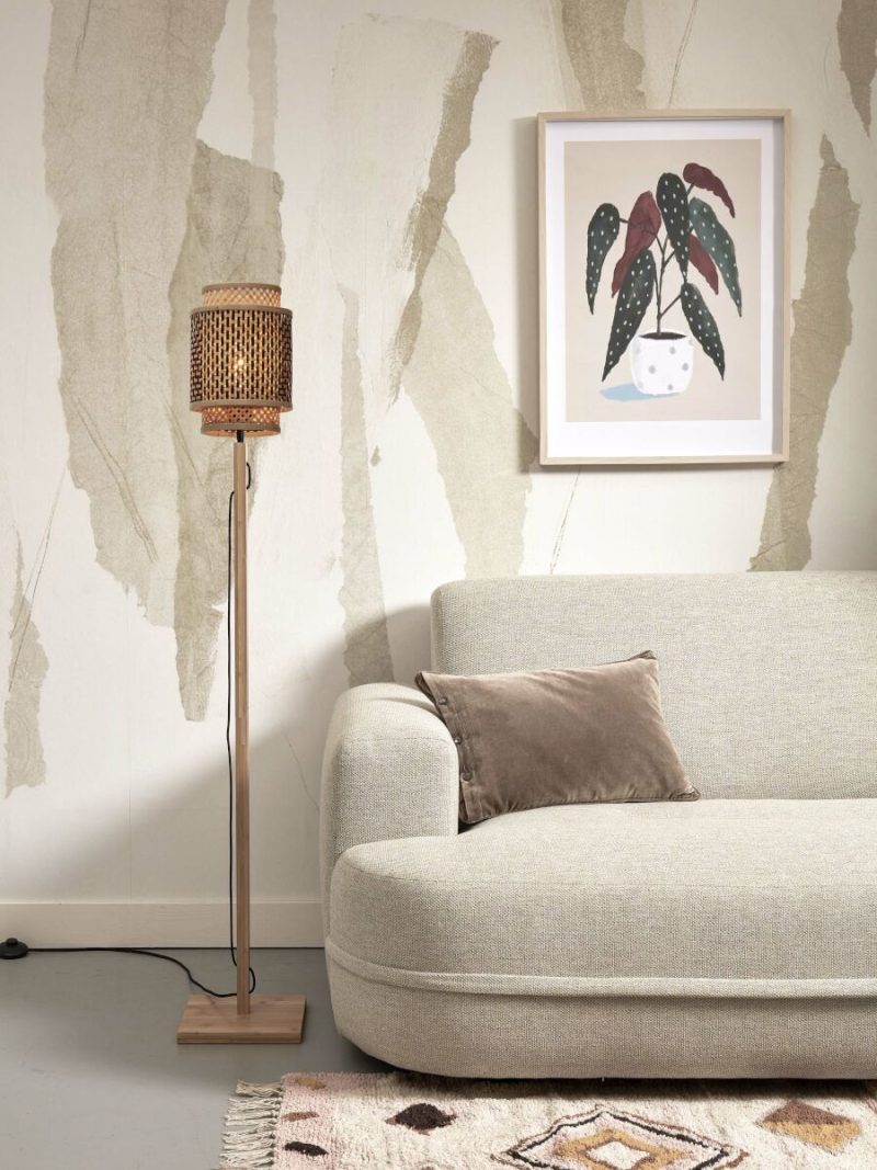 Naturel bamboe vloerlamp boheems GOOD&MOJO Bhutan - Afbeelding 2