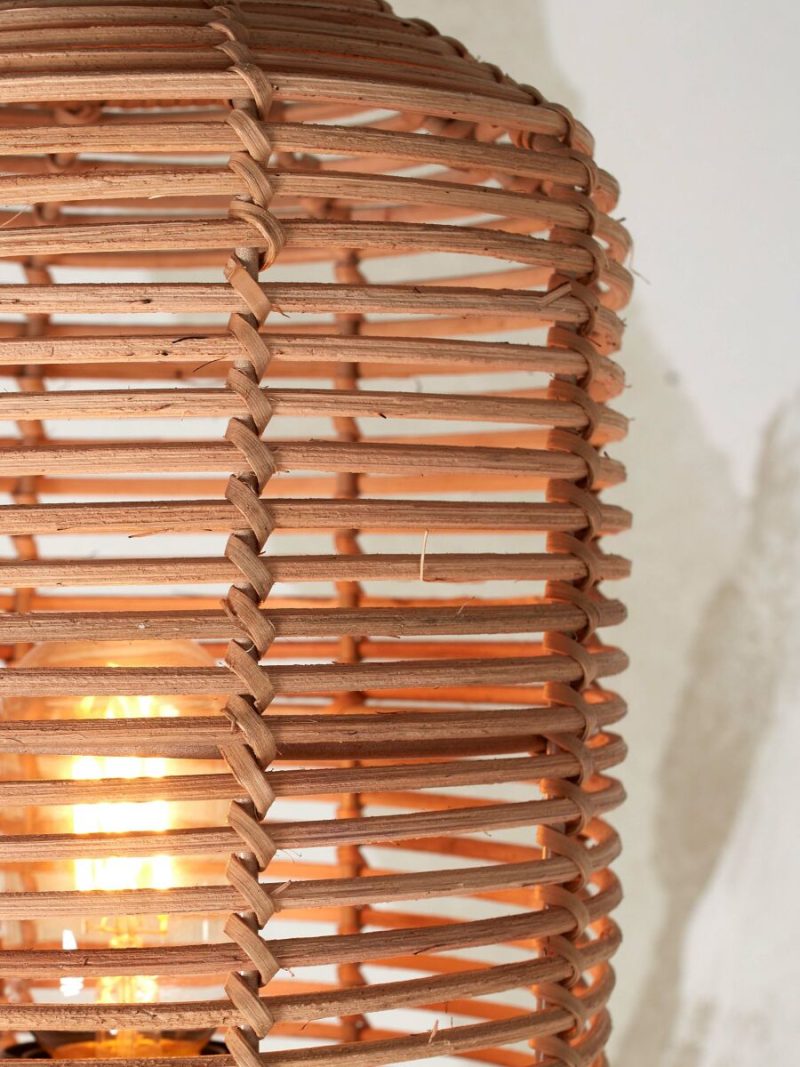 Naturel bohemian bamboe rotan tafellamp GOOD&MOJO Tanami - Afbeelding 6