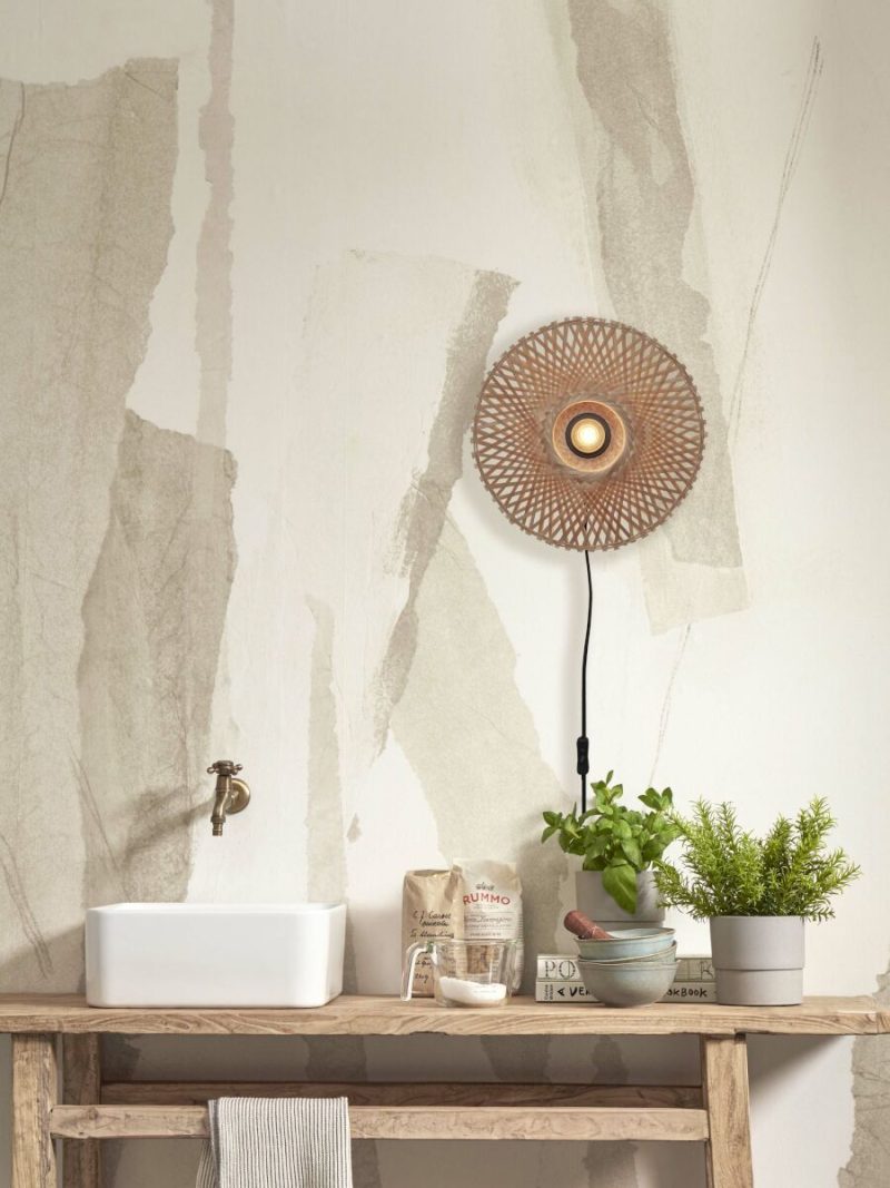 Naturel bohemian bamboe wandlamp XS GOOD&MOJO Kalimantan - Afbeelding 11