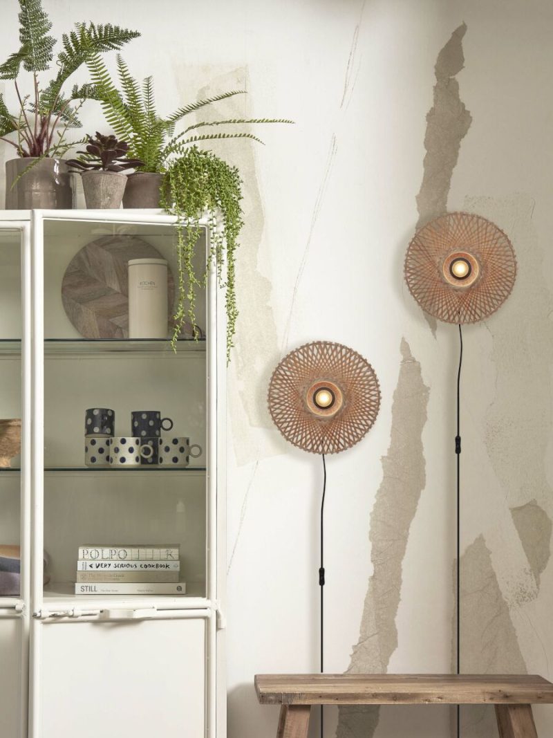 Naturel bohemian bamboe wandlamp XS GOOD&MOJO Kalimantan - Afbeelding 10