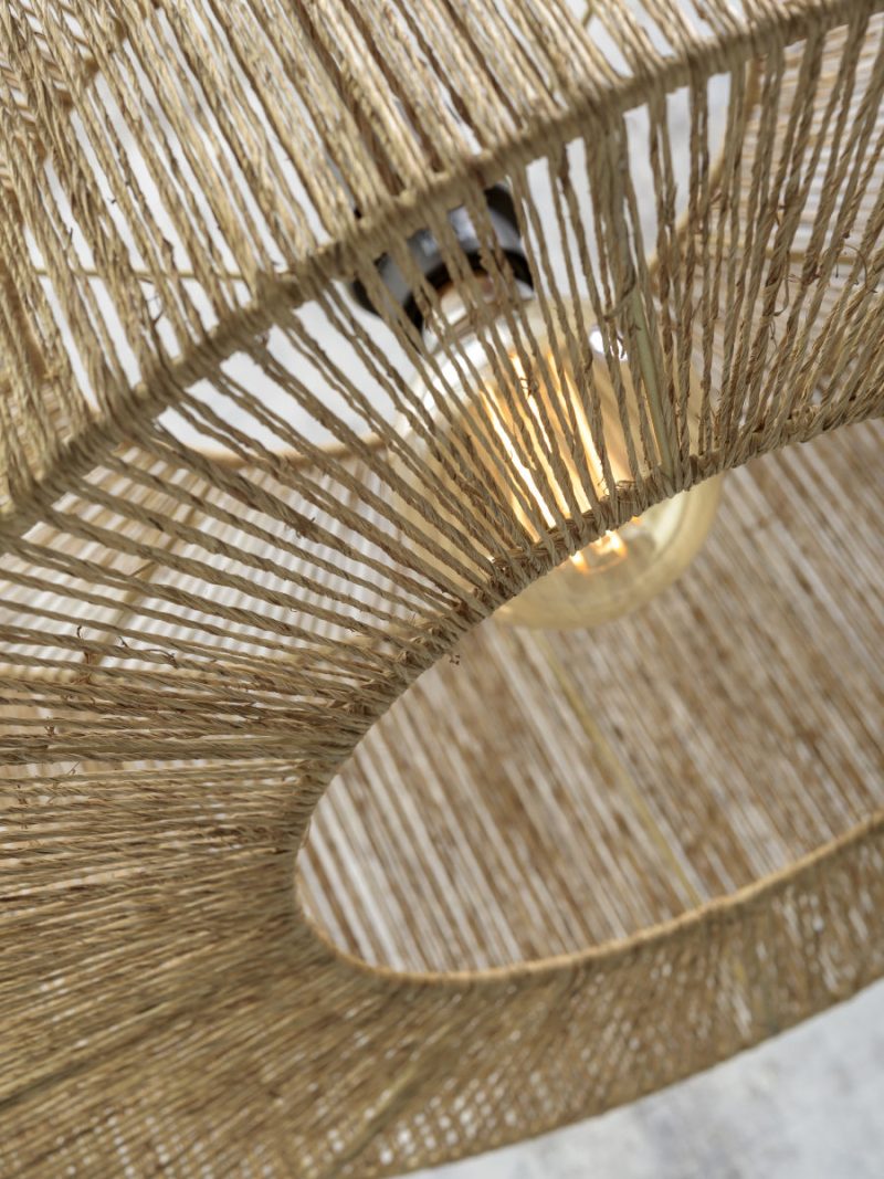 Naturel bohemian vloerlamp riet bamboe GOOD&MOJO Iguazu - Afbeelding 4