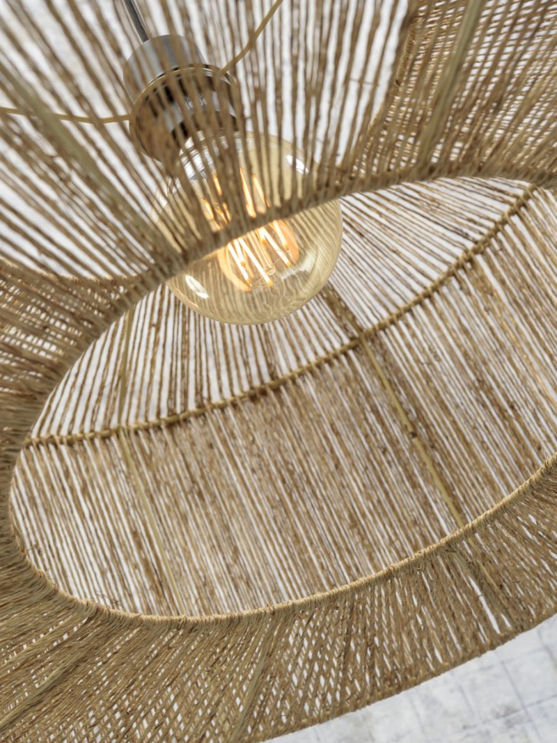 Naturel bohemian vloerlamp riet bamboe GOOD&MOJO Iguazu - Afbeelding 6