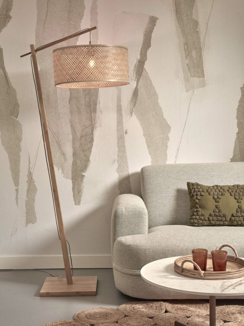 Naturel bohemien bamboe vloerlamp GOOD&MOJO Java - Afbeelding 2