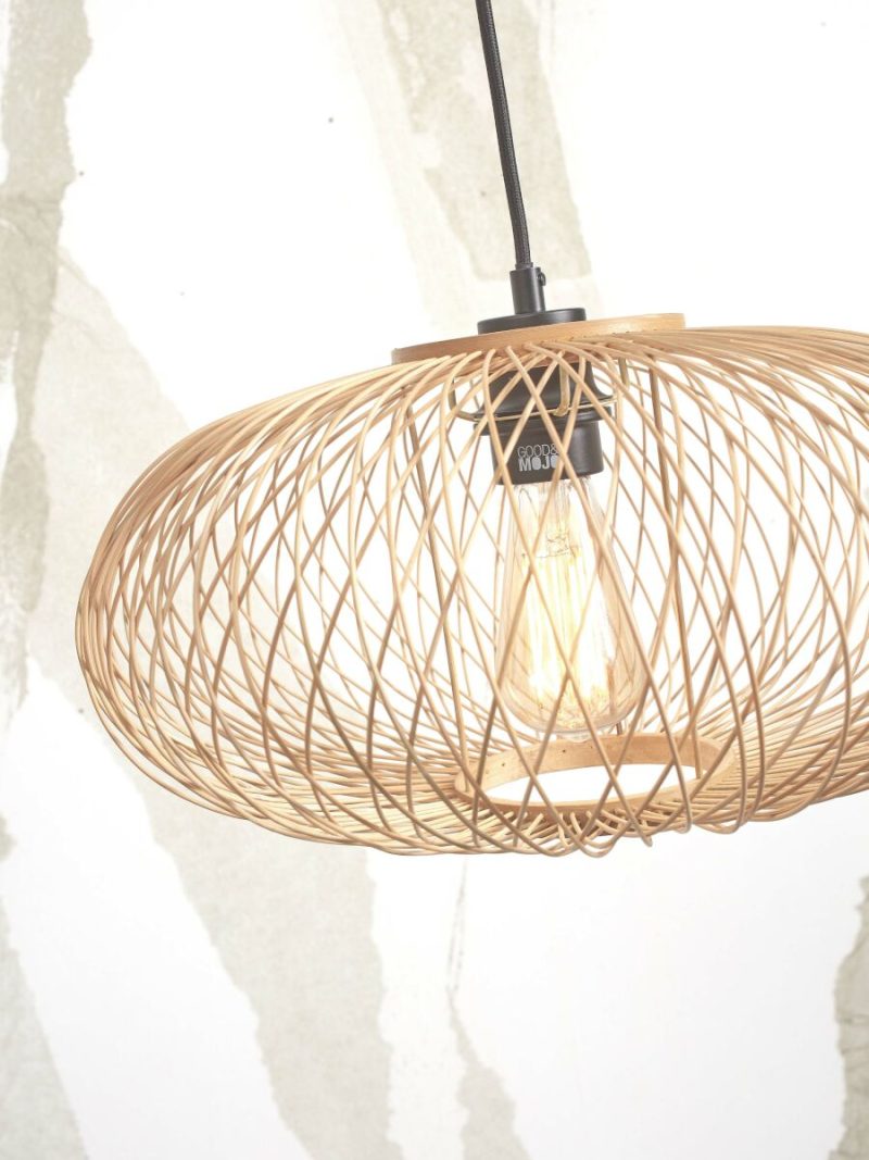 Naturel bohemien hanglamp bamboe GOOD&MOJO Cango - Afbeelding 3