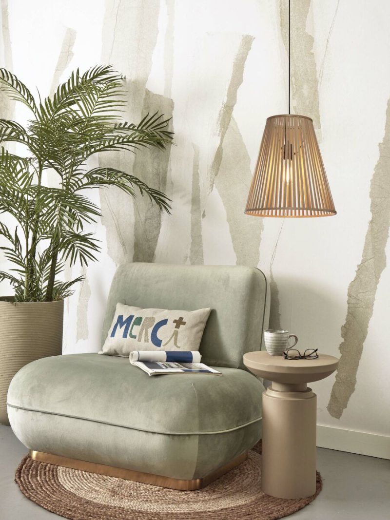 Naturel conische hanglamp bamboe L GOOD&MOJO Merapi - Afbeelding 10