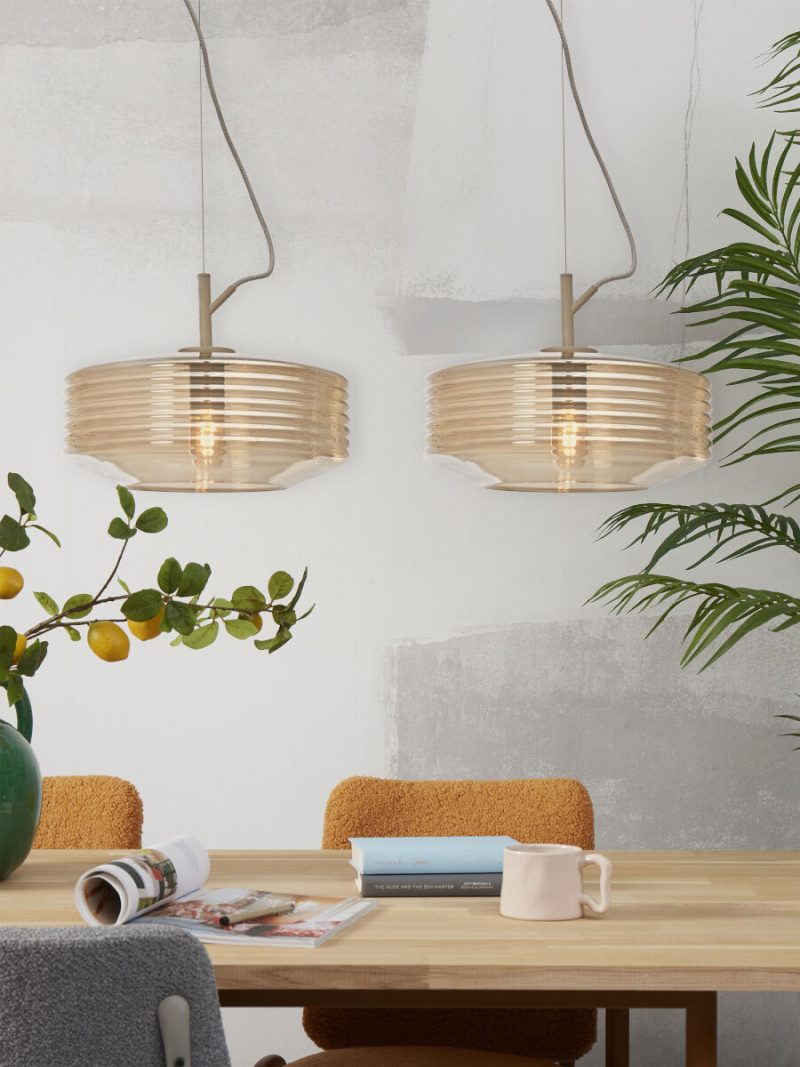 Naturel glazen hanglamp klassiek It's About RoMi Verona - Afbeelding 5