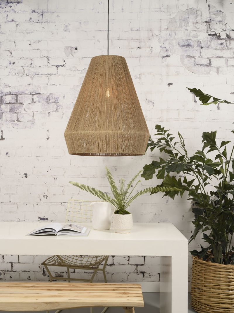 Naturel riet bohemian hanglamp zwart GOOD&MOJO Iguazu - Afbeelding 2